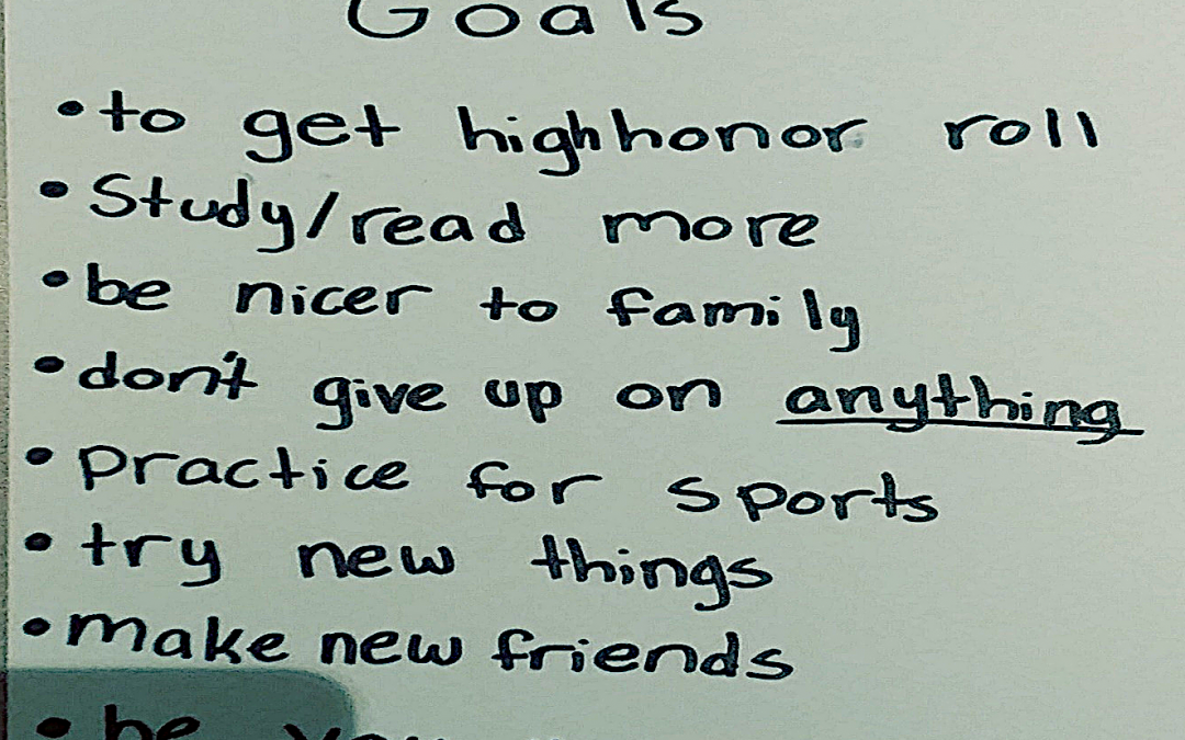 Jessica's goal list