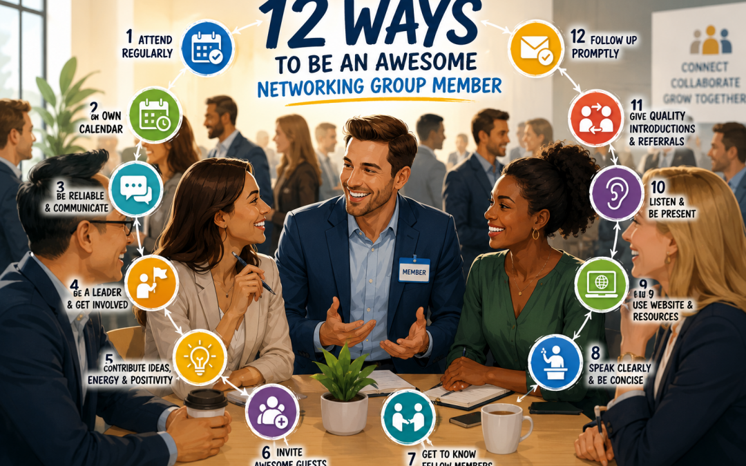 12 WAYS TO BE AN AWESOME NETWORKING GROUP MEMBER